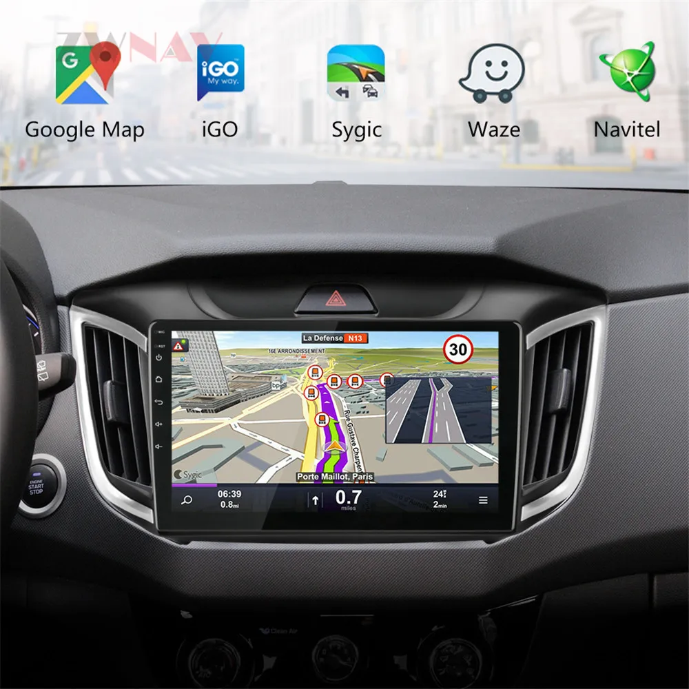 10," PX6 Android 9 8 ядерный 4+ 64 ГБ Автомобильный без dvd-плеера gps-навигация для hyundai Creta ix25- Автомагнитола