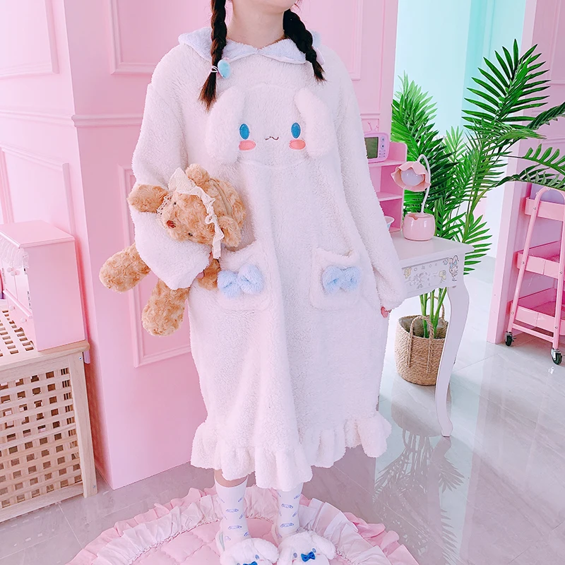 Плюшевые пижамы с изображением собаки My Melody Cinnamoroll пижамные комплекты длинными