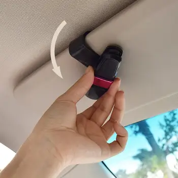 

Car Sunglasses Frame Carbon Fiber Bill Glasses Clip Multifunctional Abs Car Creative Eye Box Card Clip