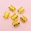 100pcs/lot Golden/Silver hair braid dread dreadlock beads adjustable cuffs clips Micro Ring Bead DIY Accessories ► Photo 2/4