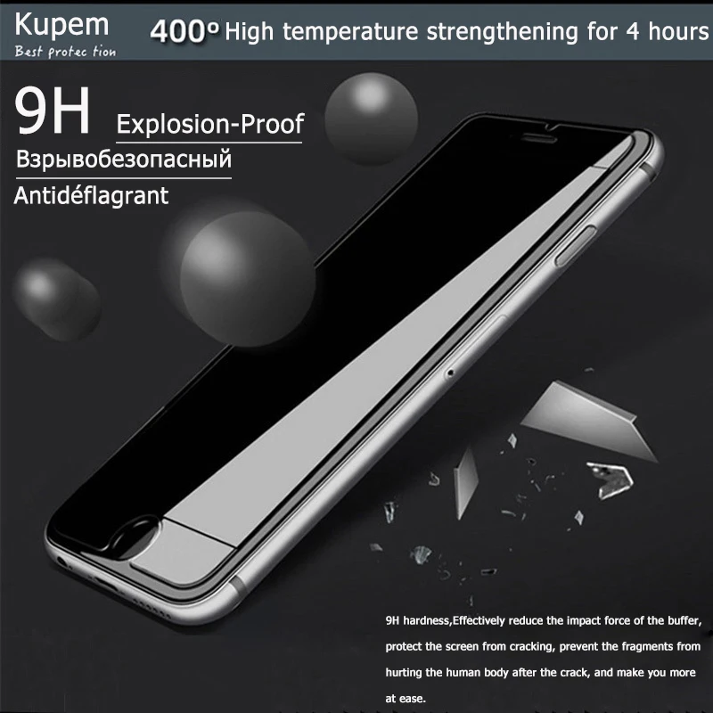 Защитное стекло 9H для iPhone 11 Pro Max XS X защита экрана из закаленного стекла 8 Plus 7 SE 2020 XR