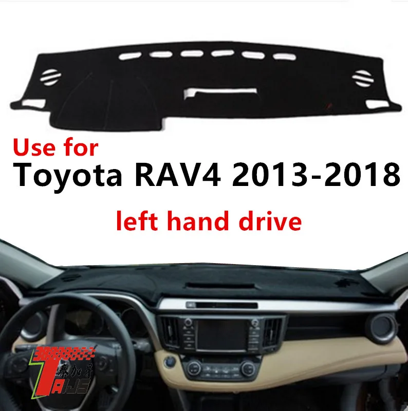 

TAIJS Factory non reflective Fashion Polyester Fibre Car Dashboard Cover For TOYOTA RAV4 2013-2018 Left hand drive