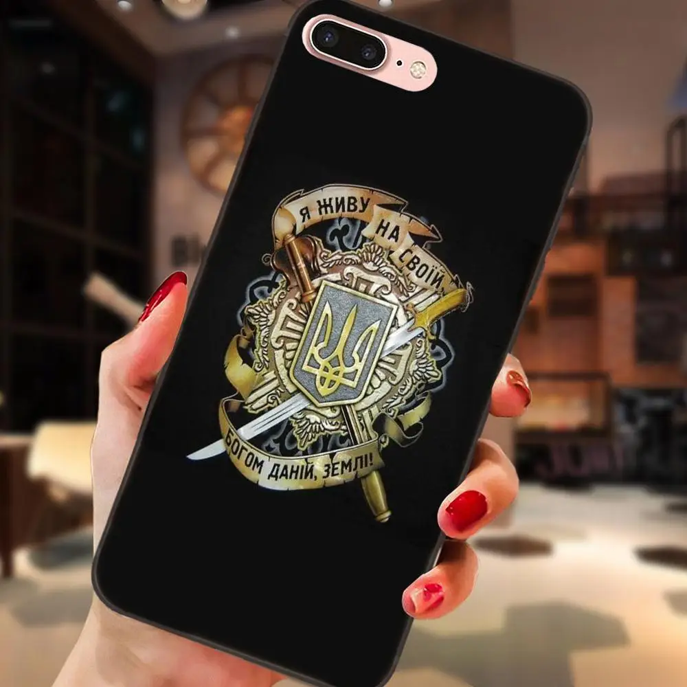 Горячая модный дизайн чехол мкА флаг Украины для Apple iPhone 4 4S 5 5S SE 6 6S 7 8 Plus X XS Max XR