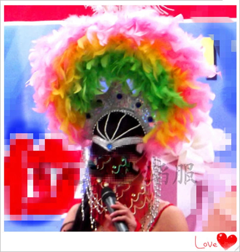 

Головные уборы Sexy carnival танцевальный сценический костюм feather