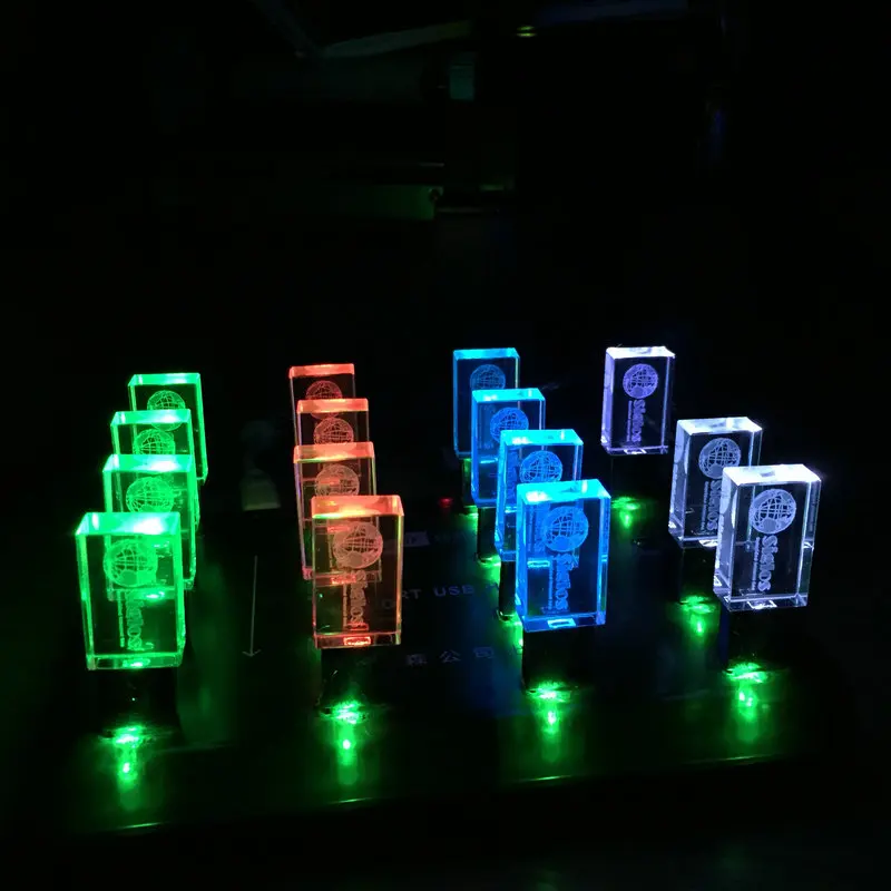 Usb флеш накопитель с кристаллом и светильник кой 128/2 0 ГБ 4/8/16/32 ГБ|USB