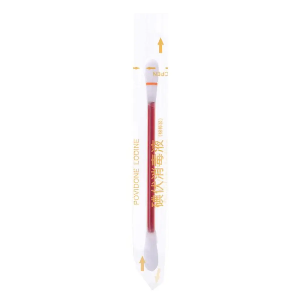 

disposable iodophor cotton swabs Wound disinfection care cotton swab Clean and care cotton swabs clean and disinfect 1 pcs