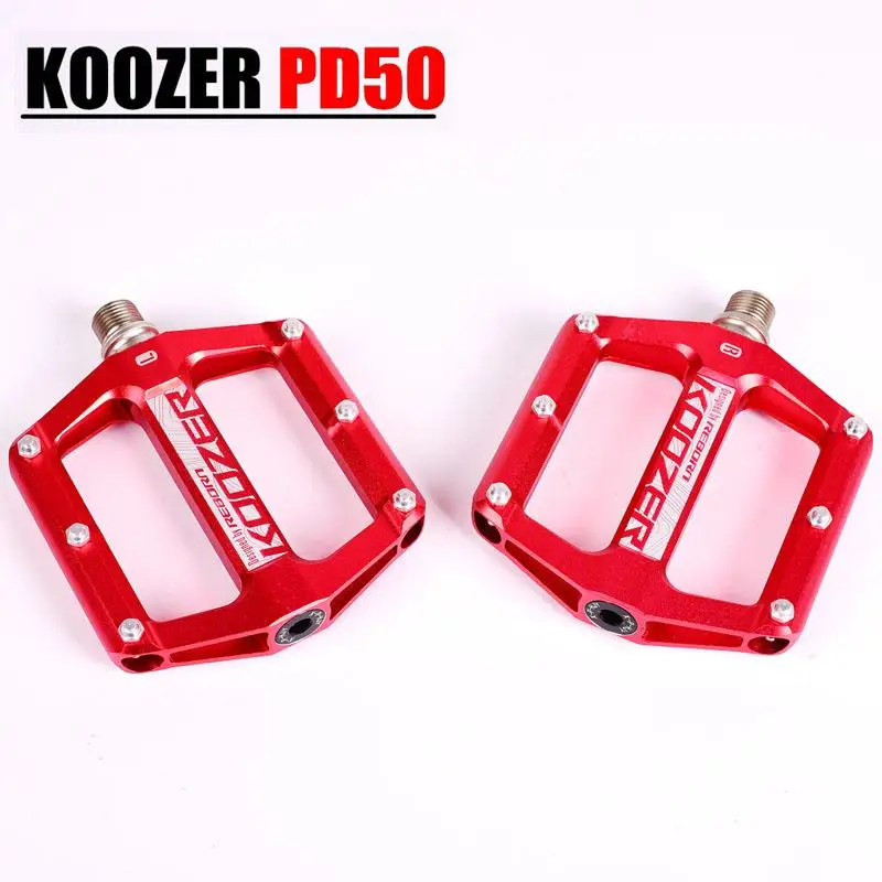 Mountain Bike Bicycle Pedals Cycling Aluminium Alloy Pedals Bicicleta Mountain Bicycle Pedal Flat XC TR AM FR DH KOOZER PD50