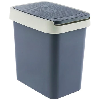 

Trash Can Plastic Waste Bins Office Kitchen Living Room Bathroom Rectangular Trash Can Creative Household Paper Basket
