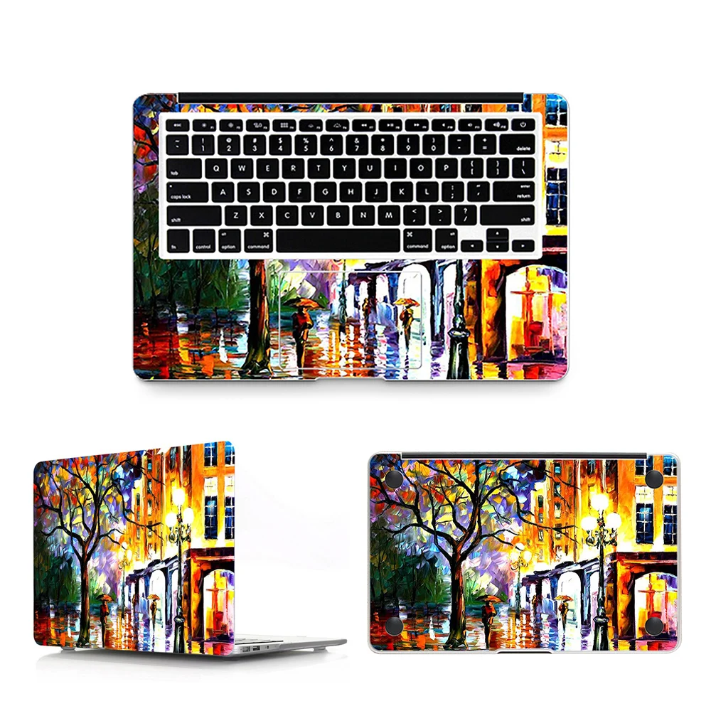 HRH 3 in 1 Paiting For Sticker Macbook Air 11 12 13 Pro 13 15 Retina Decal Laptop Wall Car Vinyl Skin Matte Boay Palm Guard