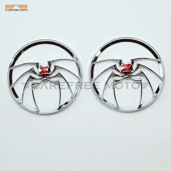 

Chrome Widow Motorcycle Speaker Trim Grill Cover case for Harley Electra Street Glide Trikes