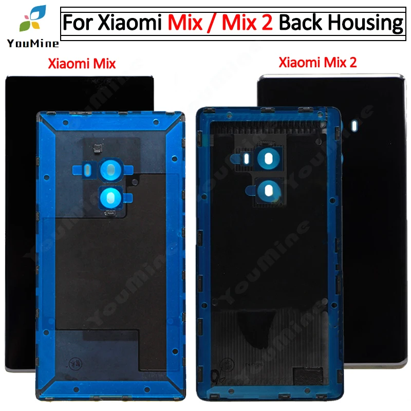 Замена для Xiaomi mi Mix 2 mi x2 5,9" Батарея крышка дверца батарейного Корпус задняя крышка с Adhensive mi x2 тела