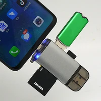 כרטיס sd 3 ב 1 USB USB קורא כרטיסי זיכרון OTG 3.0 מיקרו USB OTG TF / כרטיס SD Reader טלפון הרחבה כותרת Micro USB OTG מתאם ????????? (5)