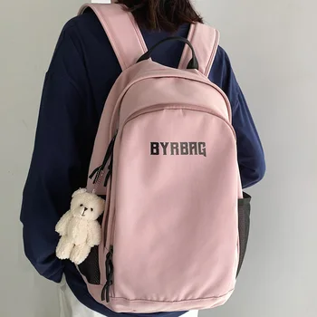 

DCIMOR New Waterproof nylon Women Backpack large capacity printed letters Laptop Backpacks High quality school bags for students