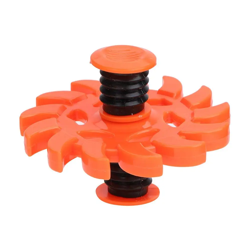 Hot Children Toy Bounce Fingertip Gyro Plastic Rotating Elastic Decompression Toy Gyro Plastic Handle Kids Gyro Toy Power - Цвет: Pink