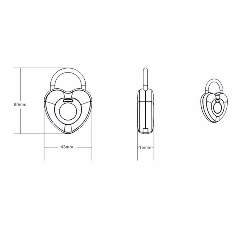Fingerprint Padlock Smart Electronic Lock Small Lock Household Password Lock Padlock Cabinet Lock