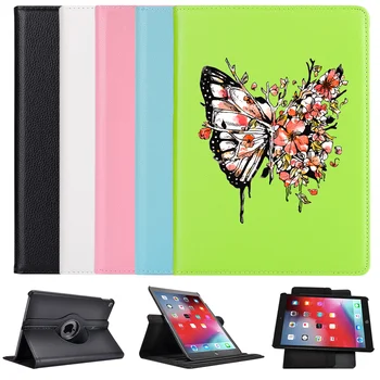 

Ipad2 3 4 360° Rotating Leather Stand Case Funny Butter Fly Cover Protective For 2020iPad Pro 11 12.9 10.5 7.9 inch Mini 1 2 3