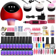 Nuovo Set Manicure con Uv Ha Condotto La Lampada Usb Asciugatrice Set di Estensione per Manicure Strumenti per Manicure Unghie Artistiche Set Nail Polish gel(China)