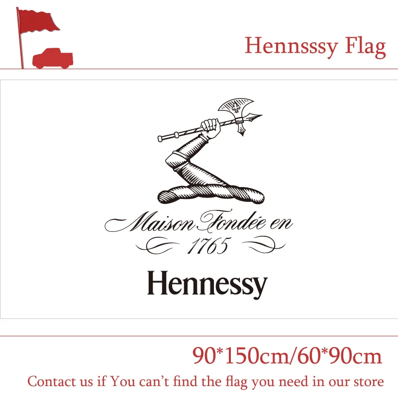 

Free shipping 90x150cm 60x90cm Hennsssy Flag Banner Bar Decorative Activities Hennessy