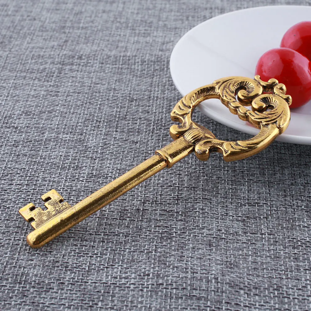 Beer Bottle Opener Can Opener Retro Vintage Craft Key Shape Tool Kitchen Cap Home Bar Durable Jars Easy Grip Party Alloy Gift