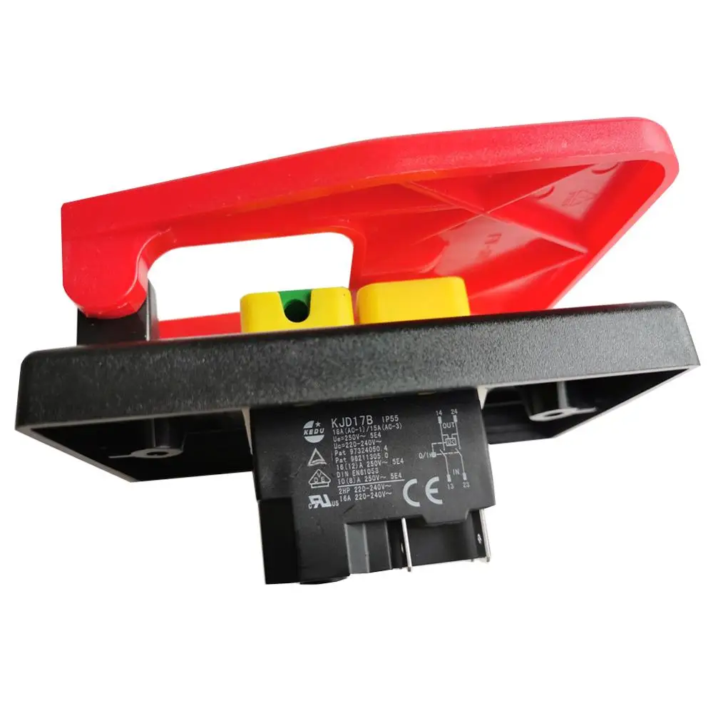 KEDU KJD17B 120V/250V 4 контакта электромагнитные переключатели аварийный стоп кнопочный