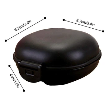 

New Box Soap Holder, Soap Case for Home Outdoor Hiking Camping Gym--black