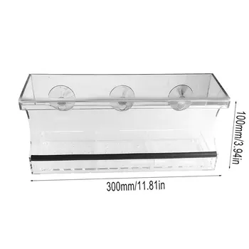 

Transparent Acrylic Bird Cage Parrot Automatic Feeder Bird Feeder Acrylic Bird Cage Suction Cup Bird Feeder