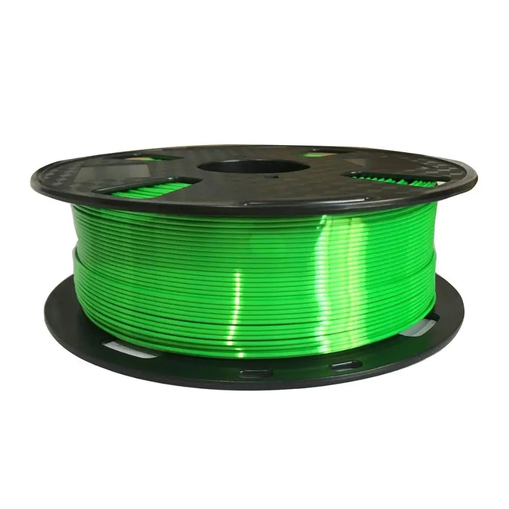 Fluorescent green Шелковая ярко-зеленая нить PLA 1,75 мм 500 г нить для 3d принтера шелковистая блестящая 3d-ручка материалы для печати блестящий металлик как pla - Цвет: Fluorescent green