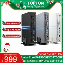 Для игровых мини-ПК Intel Core I9-9900KF i7-9700KF RTX 2060 6 ГБ GDDR6 2 * DDR4 настольный компьютер Windows 10 м. 2 NVMe HDMI2.0 DP, HDMI, DVI, Wi-Fi