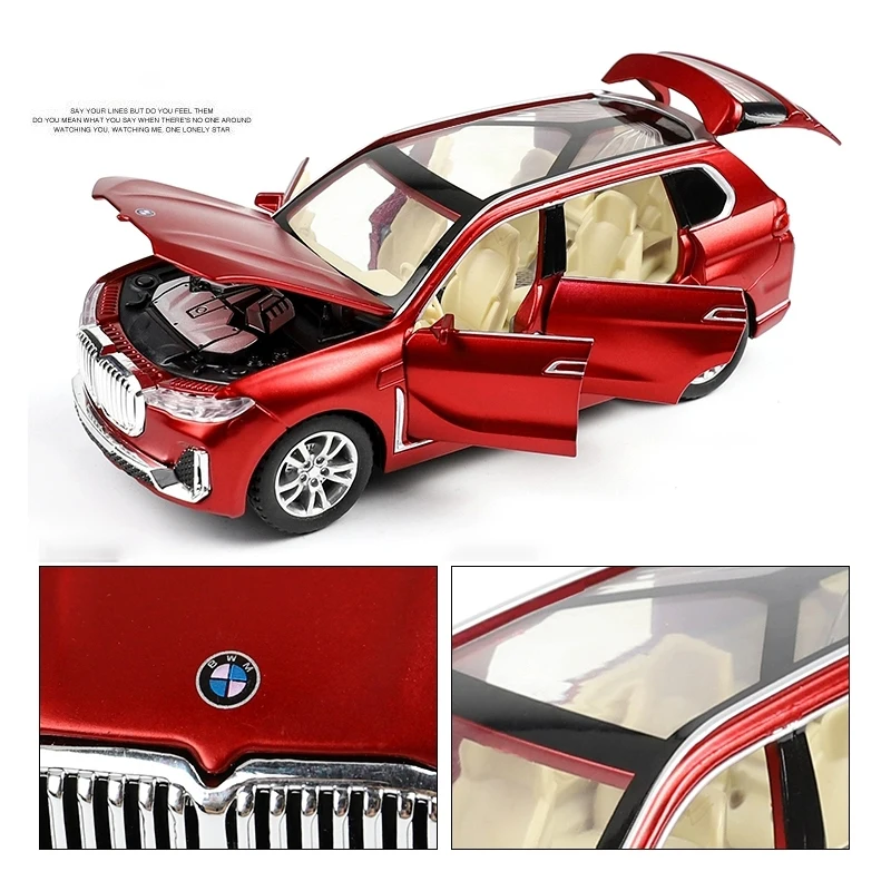 1:32 BMW X7 моделирование игрушечные машинки из сплава литья отступить модель