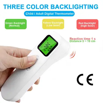

LCD Digital Non-contact Forehead Thermometer Infrared Thermometer Temperature Fever Digital Measure Tool for Baby Adult