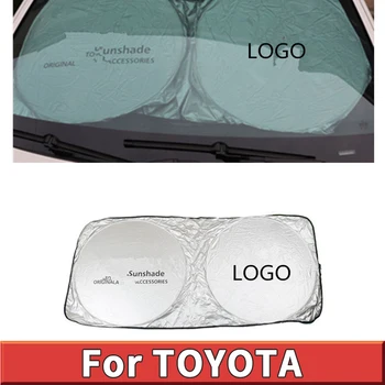 

For TOYOTA logo 150x70cm Car Windshield Sunshade Front Rear Window Sun Shade Visor Shield Cover Solar UV Protection