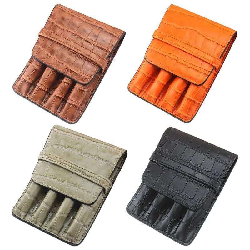 

Crocodile Skin Pattern Roller Fountain Pens Case Pouch Separate Slot Accessory N0HC