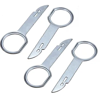 

4pcs Car Radio Removal Tool Kit Audio Stereo Fitting CD Player Release Keys Extraction Repair Tools for Car Accessories