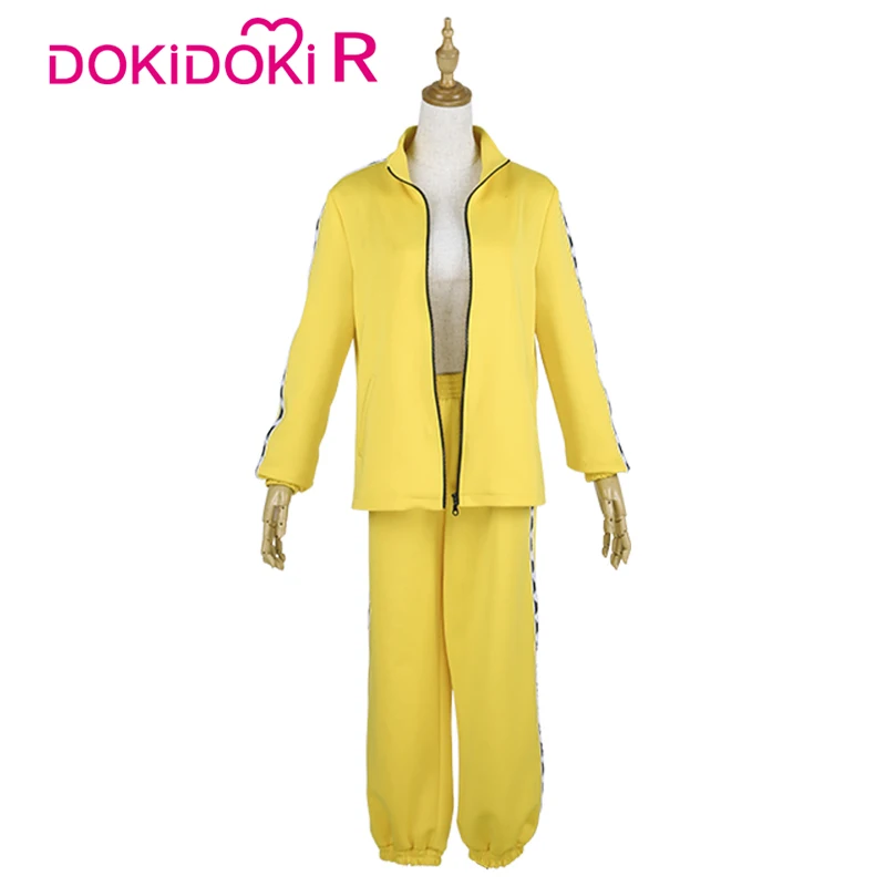  DokiDoki-R Game PUBG Cosplay Yellow Suit Halloween Costume PUBG Game Cosplay Men Women