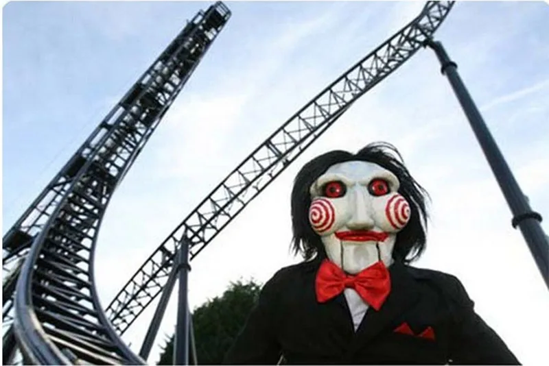 Halloween Party Cosplay Saw Puppet Mask Popular Masquerade Costume Billy Jigsaw Props Masks Festive Atmosphere Supplies anime cosplay props
