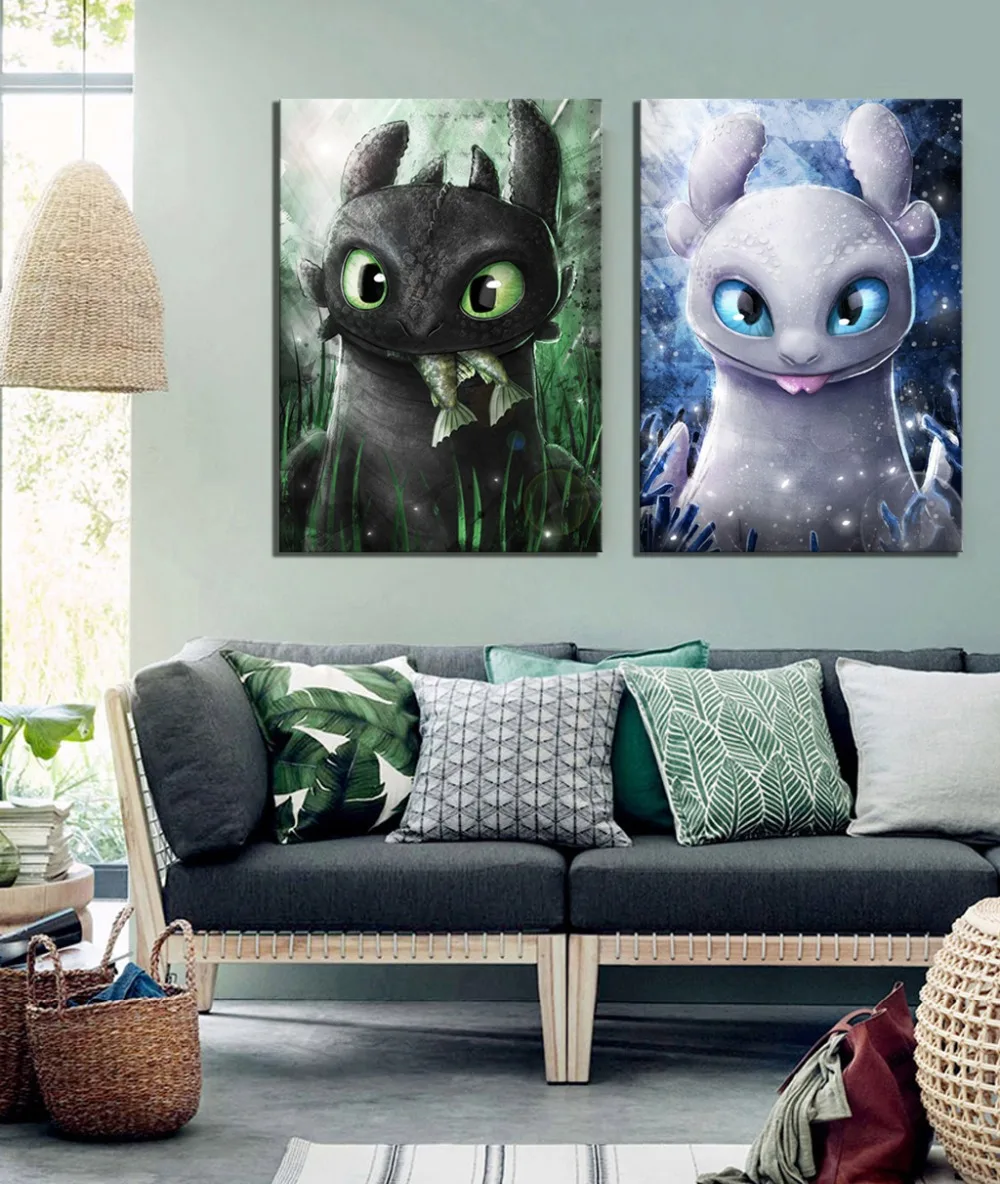 5D алмазная живопись мультфильм полная квадратная мозаика Вышивка крестом Как приручить Алмазная вышивка дракона домашний Декор подарок на праздник