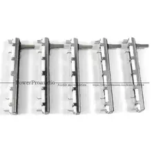 5 шт./лот двойной Миксер с тонкой оправой 75 мм ход 60 мм потенциометр слайд ручка переключателя 15 мм A20Kx2 A20K A203 для Yamaha MG166CX-USB