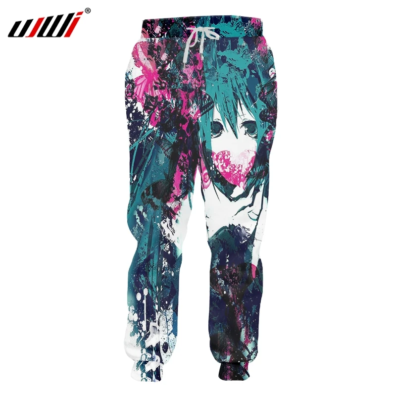 Мужские спортивные штаны UJWI Man Классические из спандекса с 3D принтом|jogger pants|printed