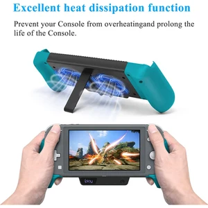 Image 5 - Impugnatura di ricarica di raffreddamento per Nintendo Switch e Switch Lite accessori 4 in 1 funziona come ventola, impugnatura per caricabatterie e supporto pieghevole