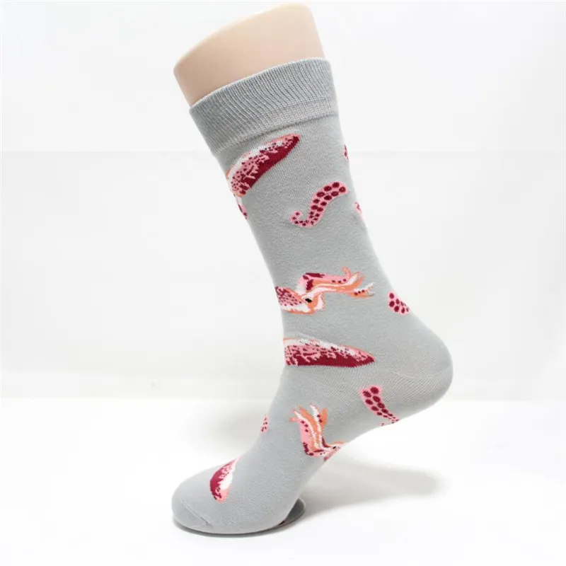 Высококачественные носки для мужчин happy 5 пар/лот, осенние-зимние цветные длинные хлопковые носки, мужские и мужские забавные носки в уличном стиле
