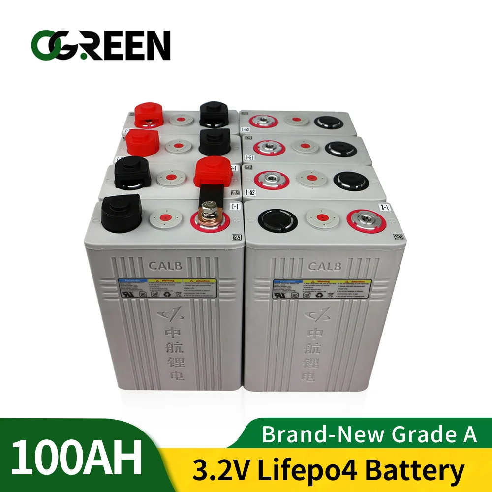 OGREEN 8 шт. новый аккумулятор класса A CALB Lifepo4 Ач 12 В 24 аккумуляторная батарея большой