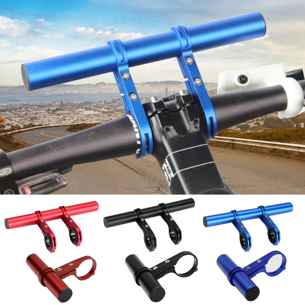 10/20cm Handlebar Extender Mountain Bike MTB Handlebar Expander Bike Cycling Mount Headlight Bracket Holder Accessorie
