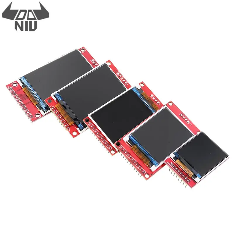 

DANIU 1.44/1.8/2.0/2.2/2.4/2.8 Inch TFT LCD Display Module Colorful Screen Module SPI Interface with PCB Backplane ST7735 Driver