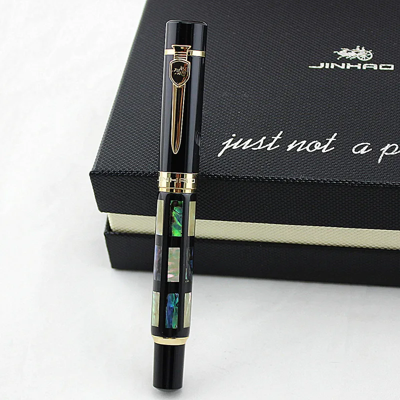 С роскошной перьевой ручкой/шариковой ручкой Jinhao 650 Black 18kgp Medium|pen ball point|pen bearball pen ink