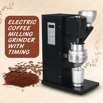 

Professional Commercial Coffee Grinder Machine Automatic Coffee Bean Milling Powder Cafe Grind