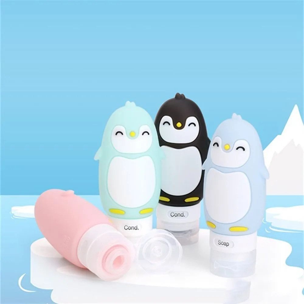 1pc Portable Squeeze Multi function Cartoon Animal Modeling Bottle Silicone Cartoon Liquid Makeup Container 2