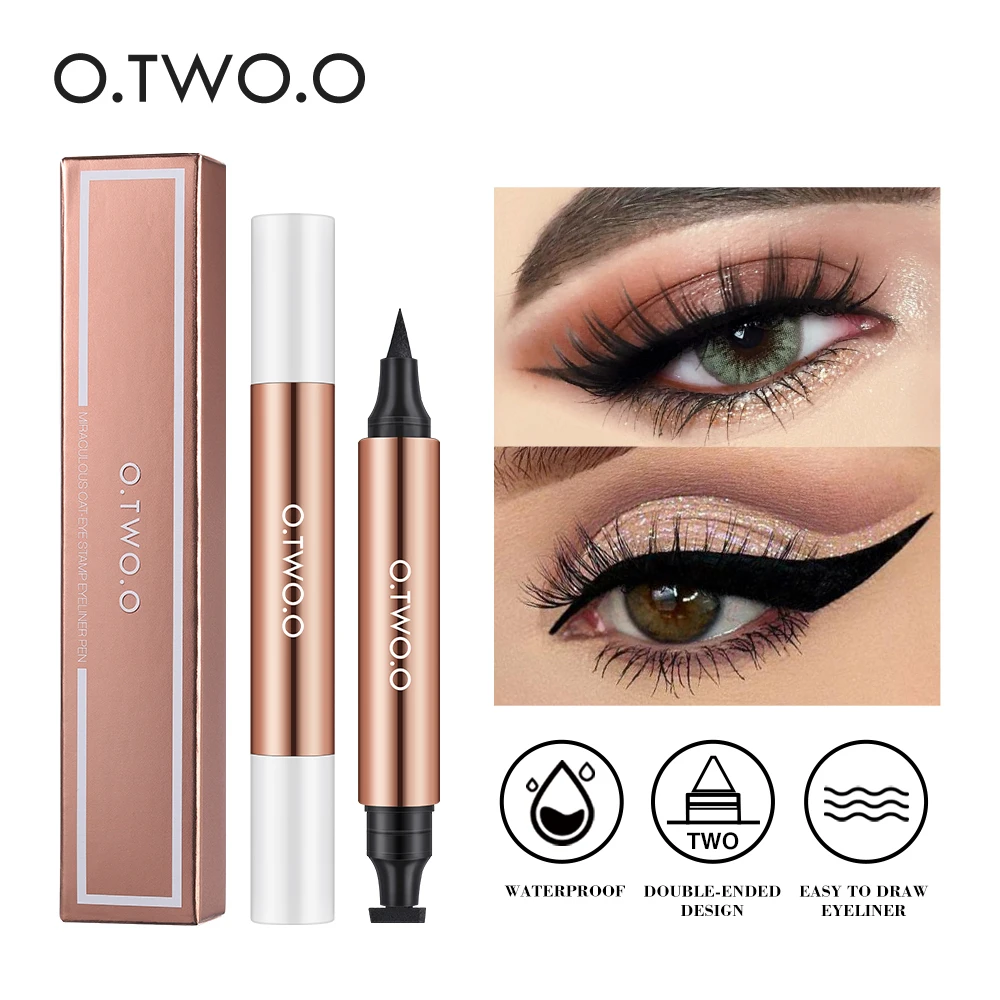 O.TW O.O Eyeliner znaczek czarny Eyeliner w płynie długopis wodoodporny