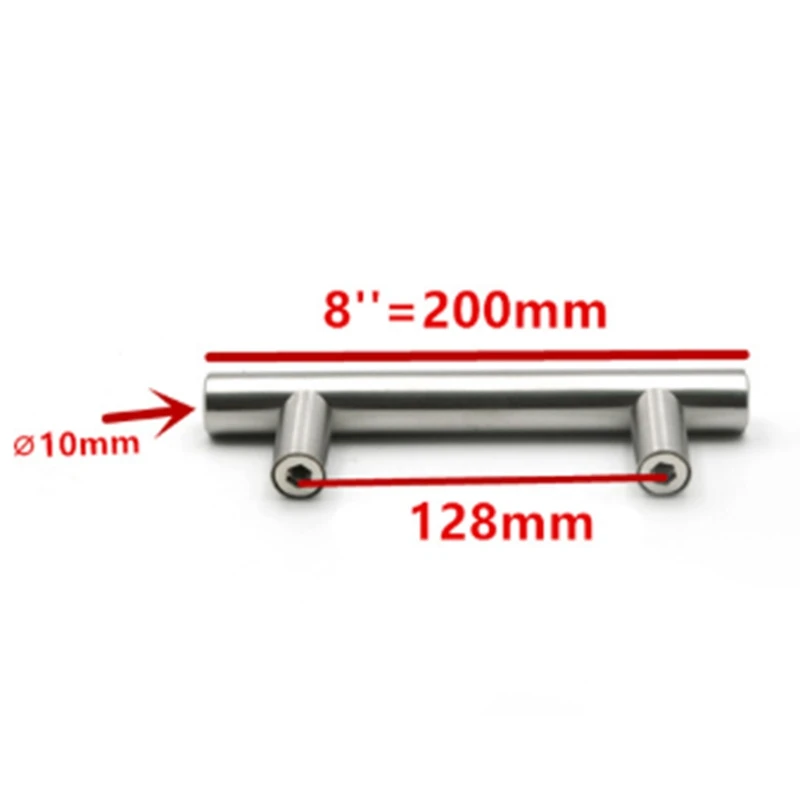  20Pcs Furniture Handles Kitchen Cabinet T Pulls Handles Knobs Stainless Steel Handles for Furniture - 4000392310978