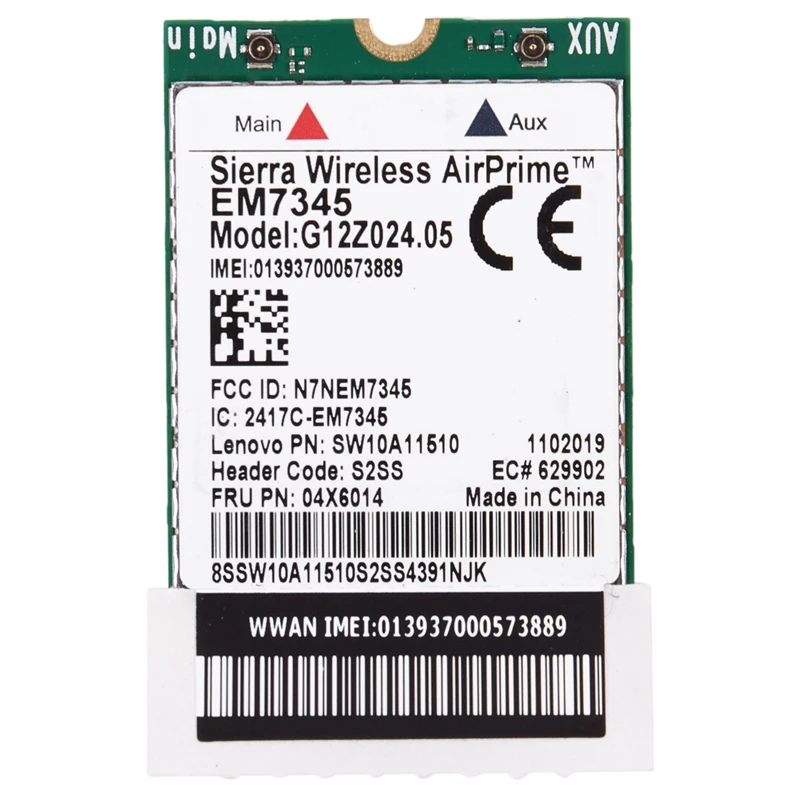 GOBI5000 EM7345 LTE FRU 00JT511 ThinkPad 10 планшеты TP 10 WWAN к оператору сотовой связи HSPA+ 42 Мбит/с 4G модуль NGFF