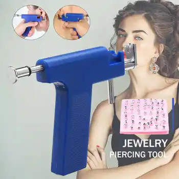 

Jewelry Plastic Ear Piercer set Piercing Tool For Gem Nose Hole Tool Ear Studs Earring Disposable Sterile Ear Piercing tool set